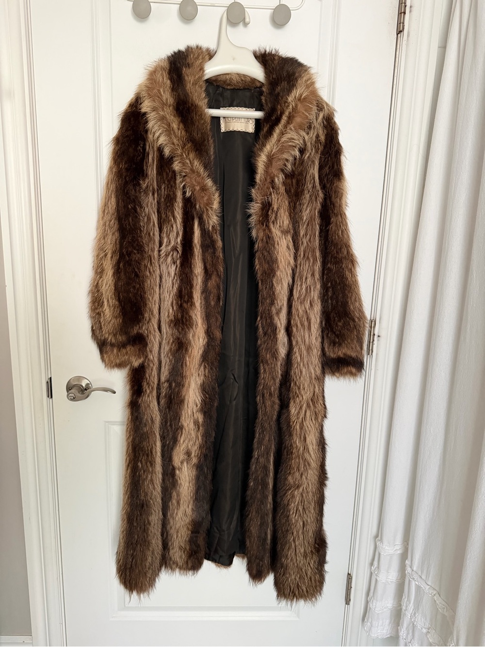 Vintage Racoon Fur Coat size M